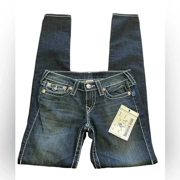 True Religion Skinny Natural Big T Jeans  Size 27 - Picture 4 of 11